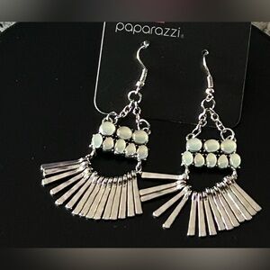 Paparazzi Silver Fringe Earrings